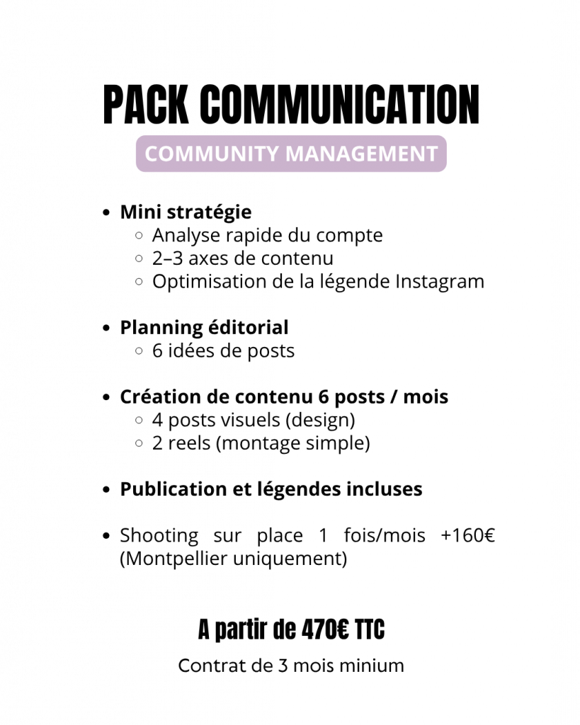 Offre de community management sur-mesure